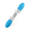 1 Pair Stainless Steel Corn Cob Holders with Silicone Handle & Convenient Butter Spreading Tool