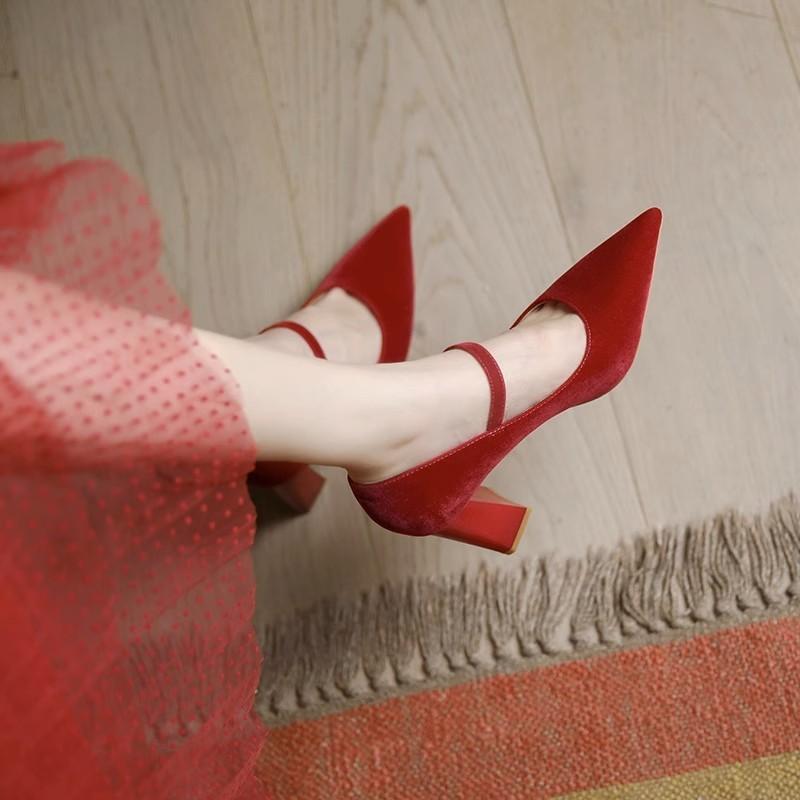 French New Women's High Heels Shoes