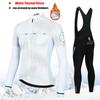 2027 Winter Tour De Italy Thermal Fleece Cycling Clothes Men Jersey Suit Outdoor Road Bicycle Clothing Bib Pants Set