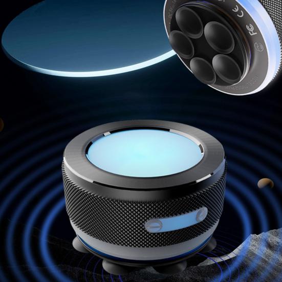 Bone Conduction Bluetooth-compatible Speaker with RGB Light USB Rechargeable Stereo Sound Mini Surface Adsorption Wireless Speaker