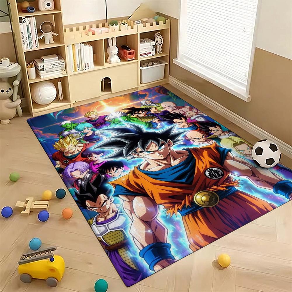 Goku'S Many Forms Printed Rug Nonslip Durable Carpet For Study Reading Area Home Party Decor Birthday Gift