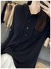 Spring & Autumn Wool Hoodie: Casual, Lazy-Style Knitted Sweater, Slimming Button-Up, Versatile for Women