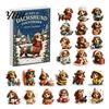 Customizable Bag Charms 24 Days Dachshund Christmas Advent Calendar with Acrylic Pendants, Countdown for Dog Theme Decor Holiday Decorations,