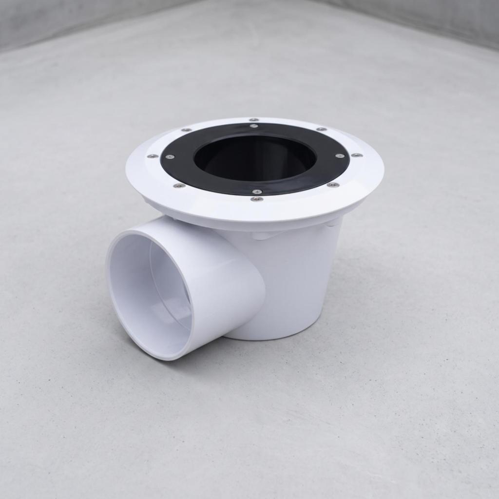 Drain Fitting with Flange Easy to Install Pool Bottom Long-Lasting