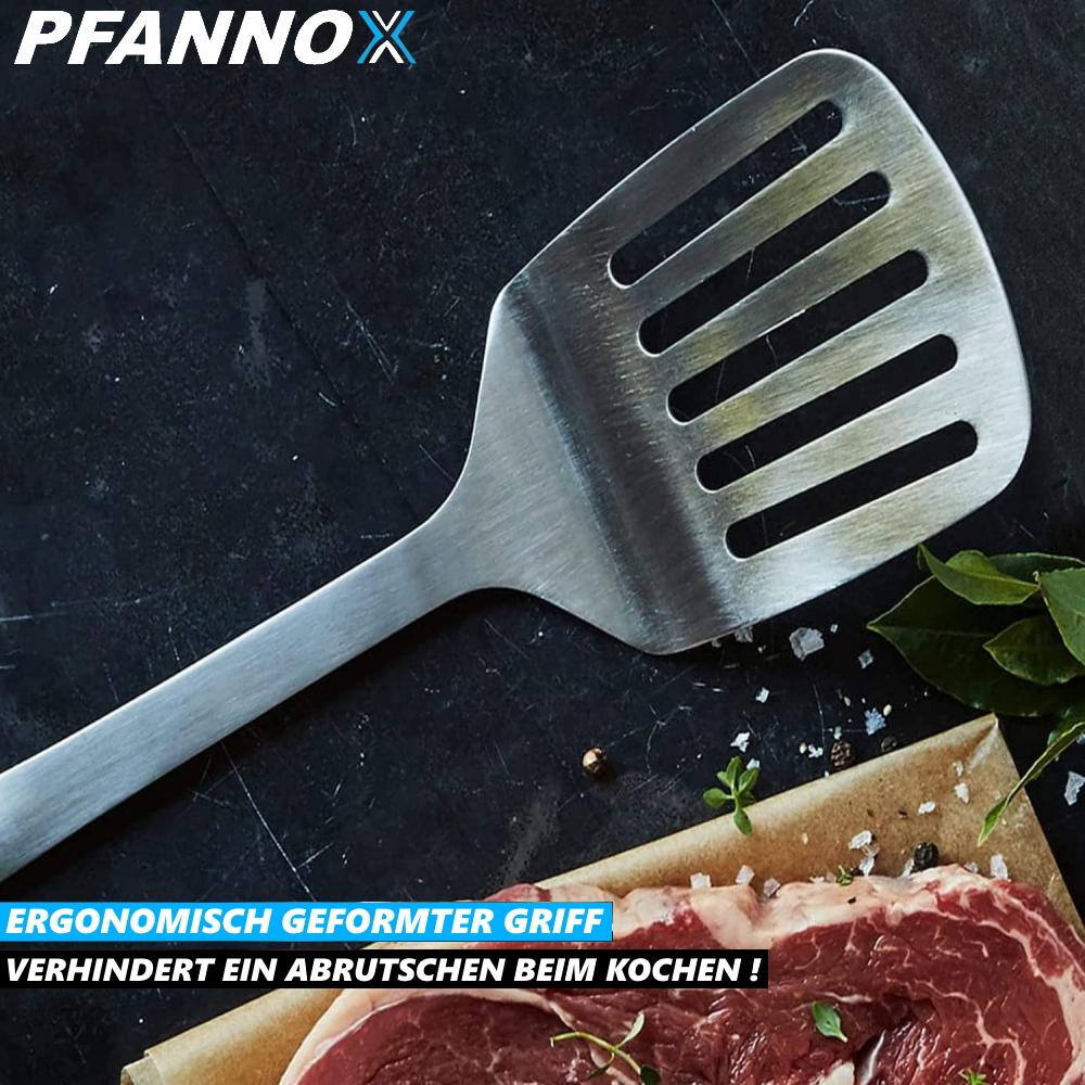 PFANNOX Pfannenwender Edelstahl Pfannenschaufel Fleischwender Küchenhelfer