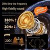 Bone Conduction Wired Earphones with Type-C and 3.5mm Connectors, Ear Clip Design, Wired Control Microphone, Ideal for Gaming