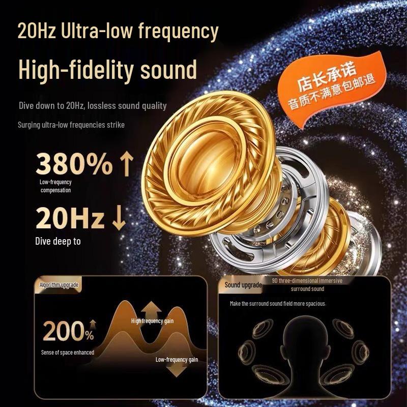 Bone Conduction Wired Earphones with Type-C and 3.5mm Connectors, Ear Clip Design, Wired Control Microphone, Ideal for Gaming