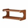 Screwless Bamboo Desktop Storage Rack | Rounded Smooth Edges, Warm , for Office 2 Tier 30CM