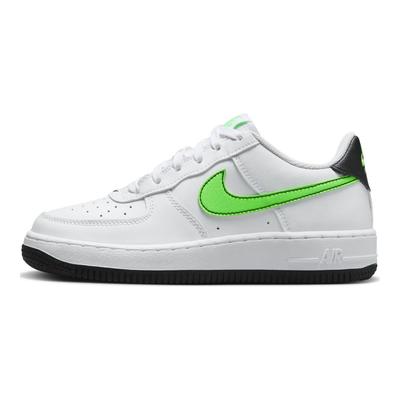 Air Force 1 GS White Green Strike Kids Sneakers Black FV5948-106