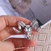 Vintage Badge Metal Luxury Exquisite Sheep Brooch Suit Accessories British Style Brooch Man Pins
