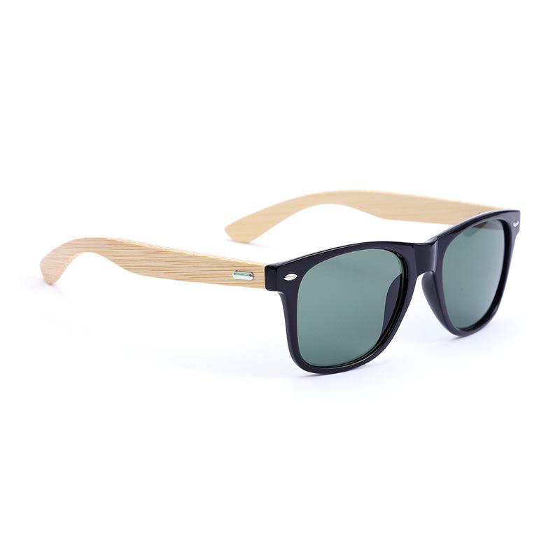 Trendy Color Changing Bamboo Wood Sunglasses Outdoor Travel Fishing Riding Sunscreen Sunglasses Wooden Frame