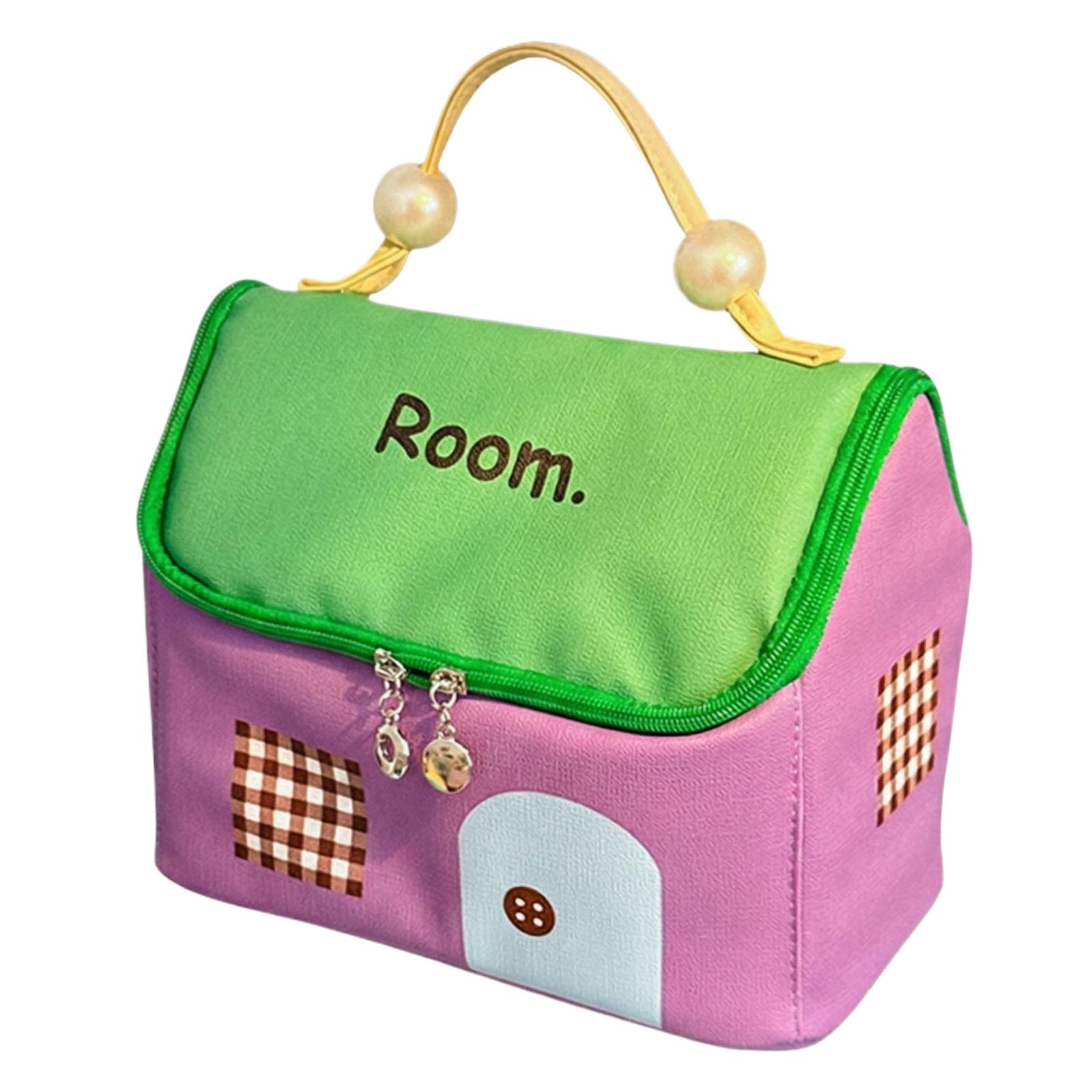 

Small House Cosmetic Bag Ladies Carry Hand One Size