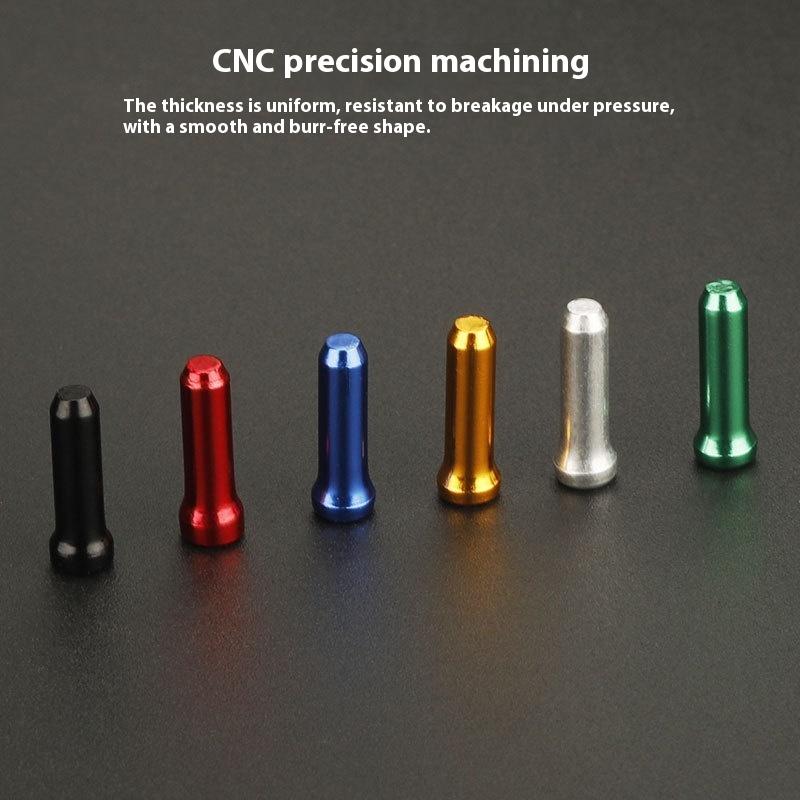 20Pcs Multiple Colors Aluminum Alloy Bicycle Brake Shifter Inner Cable Tips Crimps Wire End Cap Cable Line Core Cap Cover Gear