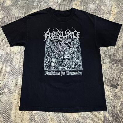 ABSURD Raubritter T-shirt Tops Tee Short Sleeve Cotton Black Men All Size S To 4XL