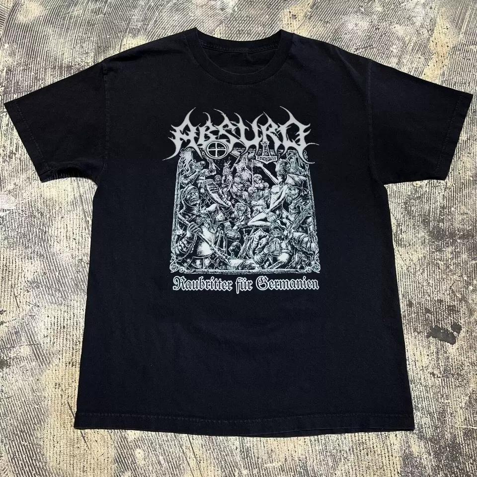 ABSURD Raubritter T-shirt Tops Tee Short Sleeve Cotton Black Men All Size S To 4XL