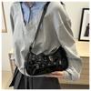 New Korean Style Underarm Bag for Women Soft Touch Faux Leather Shoulder Purse Minimalist Design Chic Handbag