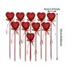 10Pcs Heart Picks Cupcake Toppers DIY Handcrafts Party Supplies Baby Shower