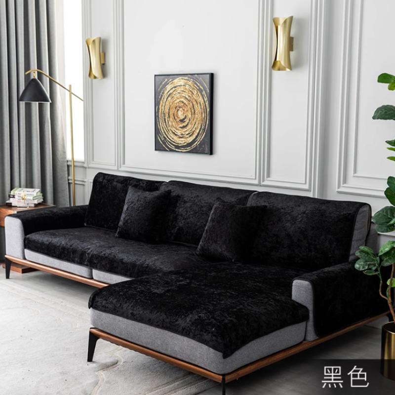 

Короткий плюшевый белый диван-полотенце Four Seasons Чехол для дивана, противоскользящий кожаный европейский угловой диван-полотенце, современный чехол