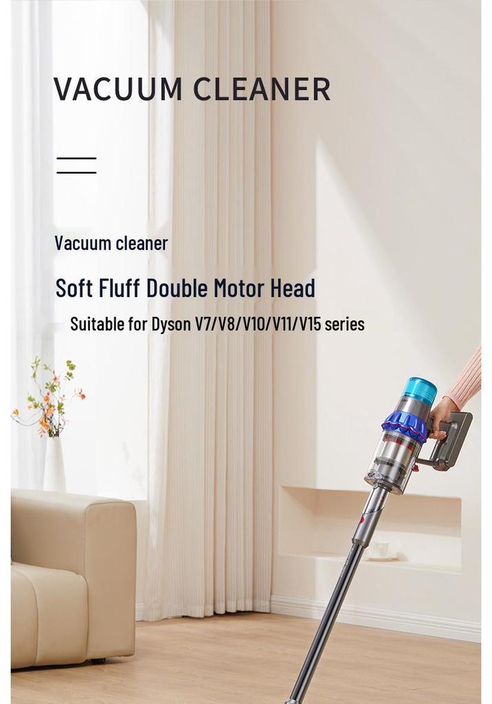 Dyson V7-V15 Stauberkennender Anti-Tangle Staubsaugerbürstenkopf