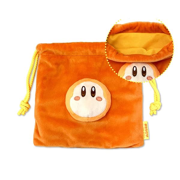 

SK Japan Kirby of the Stars Face Mascot Drawstring Bag Waddle Dee
