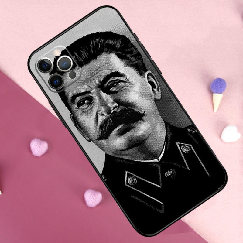 Russian Stalin Ussr Case For iPhone 15 16 14 Pro Max Plus 13 12 Mini 11 Pro Max X XR XS Max 7 8 Back Cover