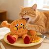 Knisterndes Katzenspielzeug Katzenminze Katzen Kauspielzeug Interaktives Plüsch Waffel Kätzchen Zahnungsspielzeug für Wohnungskatzen Beißunterhaltung