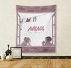 1Pc Nana Anime Tapestry, Retro Manga Window Scene Wall Hanging, Pink Aesthetic Room Decor For Bedroom Dorm