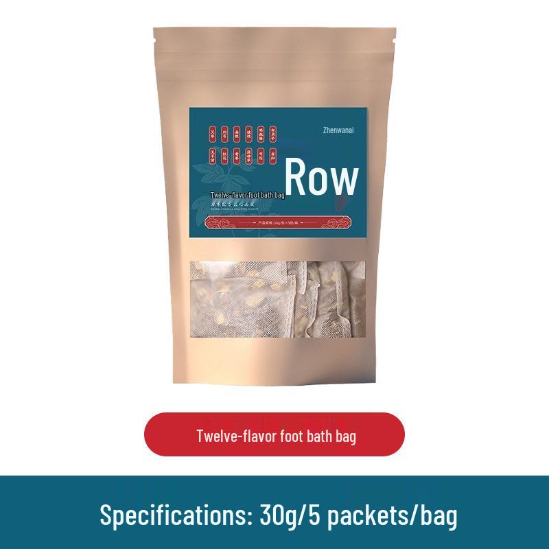 Twelve Flavor Herbal Foot Soak Bags: Winter Mugwort, Safflower, Old Ginger