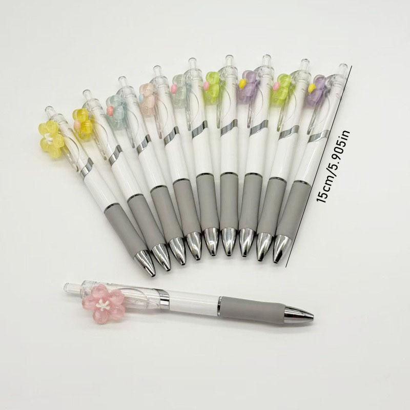 12Pcs Cute Tulip Neutral Pen 0.7mm Quick Drying Student Notes Neutral Pen Stationery Writing Pen Kawaii School Supplies