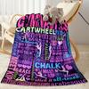 Gymnastics Art Quotes Blankets Are Suitable for Living Rooms, Bedrooms, Camping, and Other Places, Making Them an Ideal Choice for Gifts.