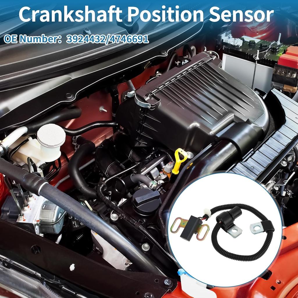 No.3924432/4746691 Crankshaft Position Sensor for Dodge for Ram 2500 3500 5.9L Diesel 1994-1996 for Dodge D250 D350 5.9L Diesel 1991-1992
