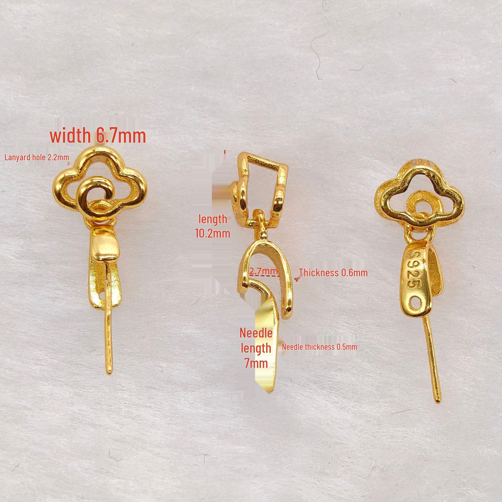 2025 Sterling Silver Buddha Buckle Jadeite Guanyin Pendant Necklace