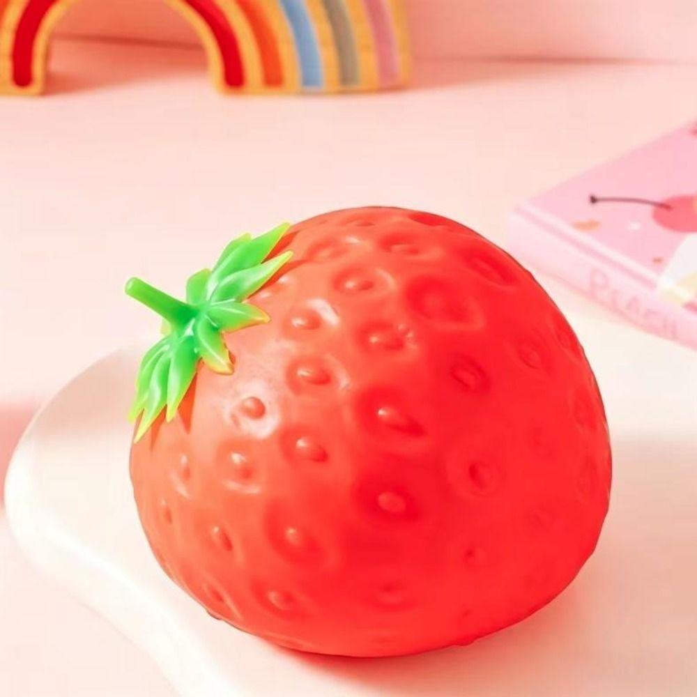 Strawberry Strawberry Squeeze Toy Fruit Ball Fruit Squeeze Toy  Kids Gift