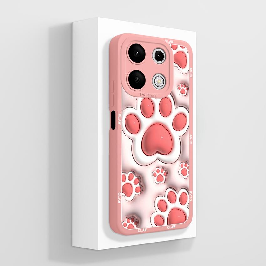 Pre telefón Xiaomi Redmi Note 13 12 14 Pro 13R 12R 14S Puzdro na telefón Pekný fialový vzor srdca pre milovníkov Mäkký silikón Vysoká kvalita Protišmykové puzdro Pre kryt Redmi