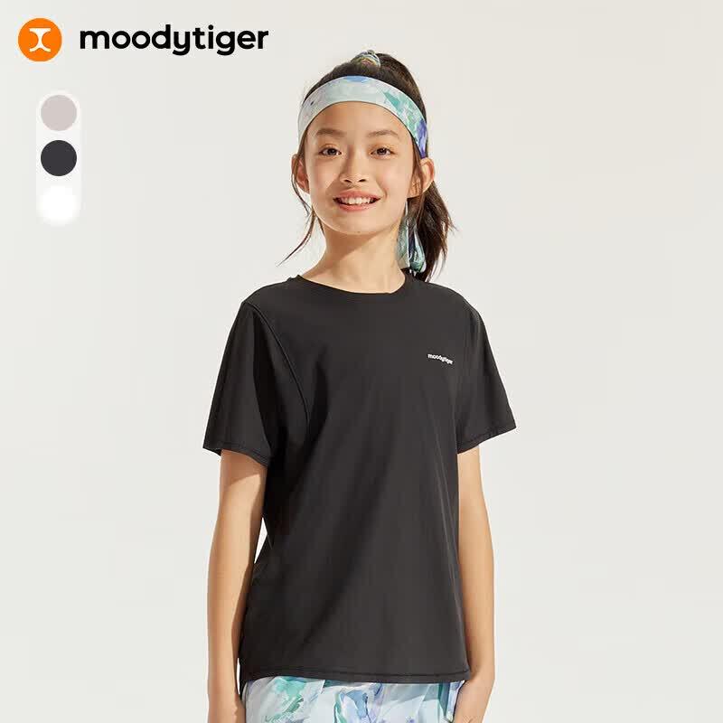 Moodytiger Girls Quick-Dry Short Sleeve T-Shirt 120