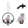 Bird Light Garden Owl Decor Hanging Decorative Figurine Ornament LED Memorial Solar Power