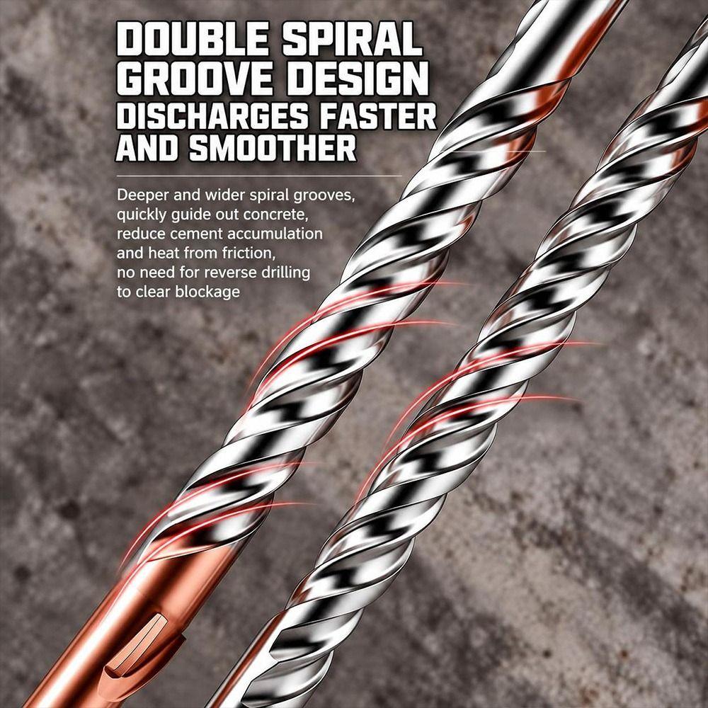 Extended Four-bladed Cross Impact Drill Bit Concrete Drill Bit Brick Wall Drilling