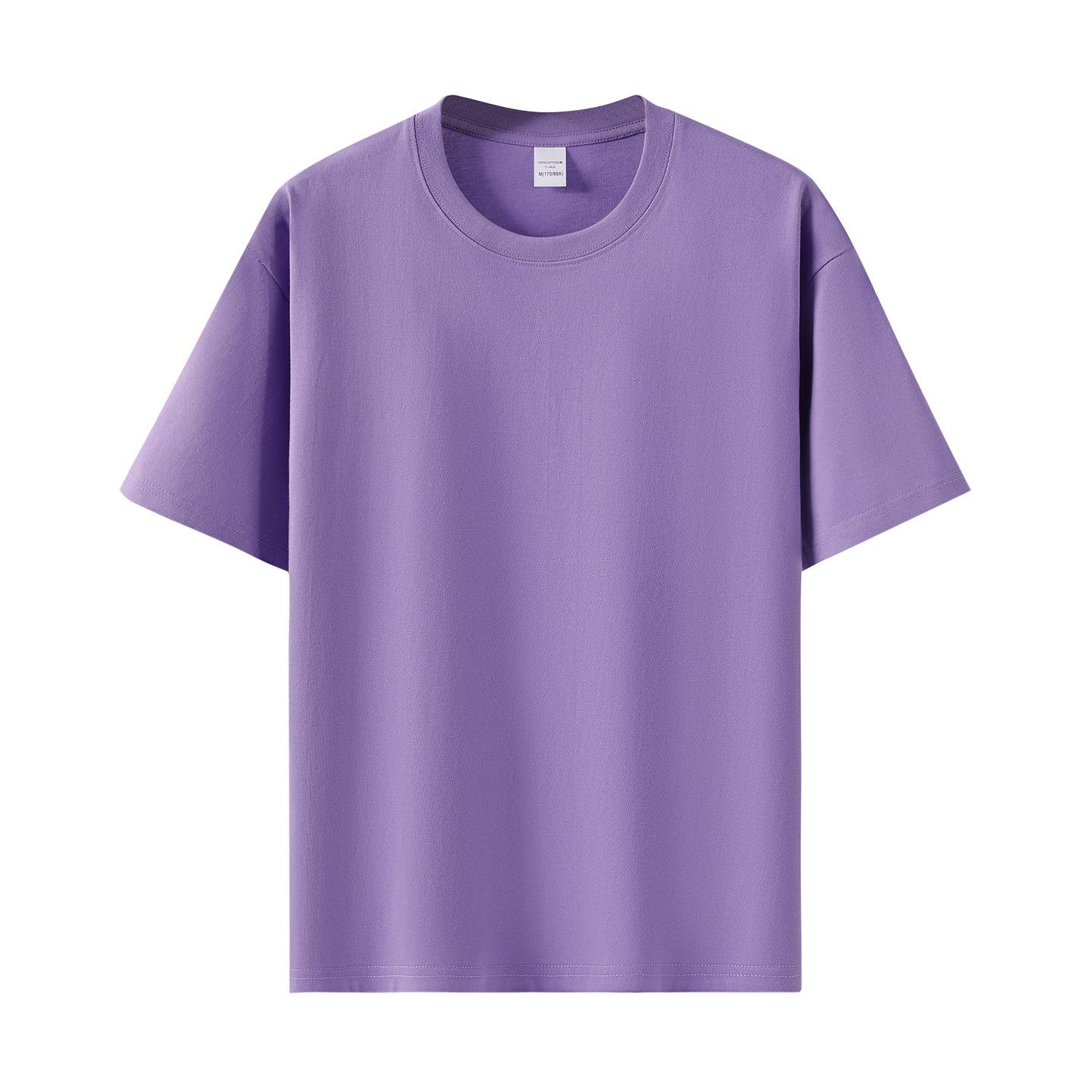 2026 Summer Unisex 260G Pure Cotton Round Neck Loose Casual T-shirt XL [63-72 kg]