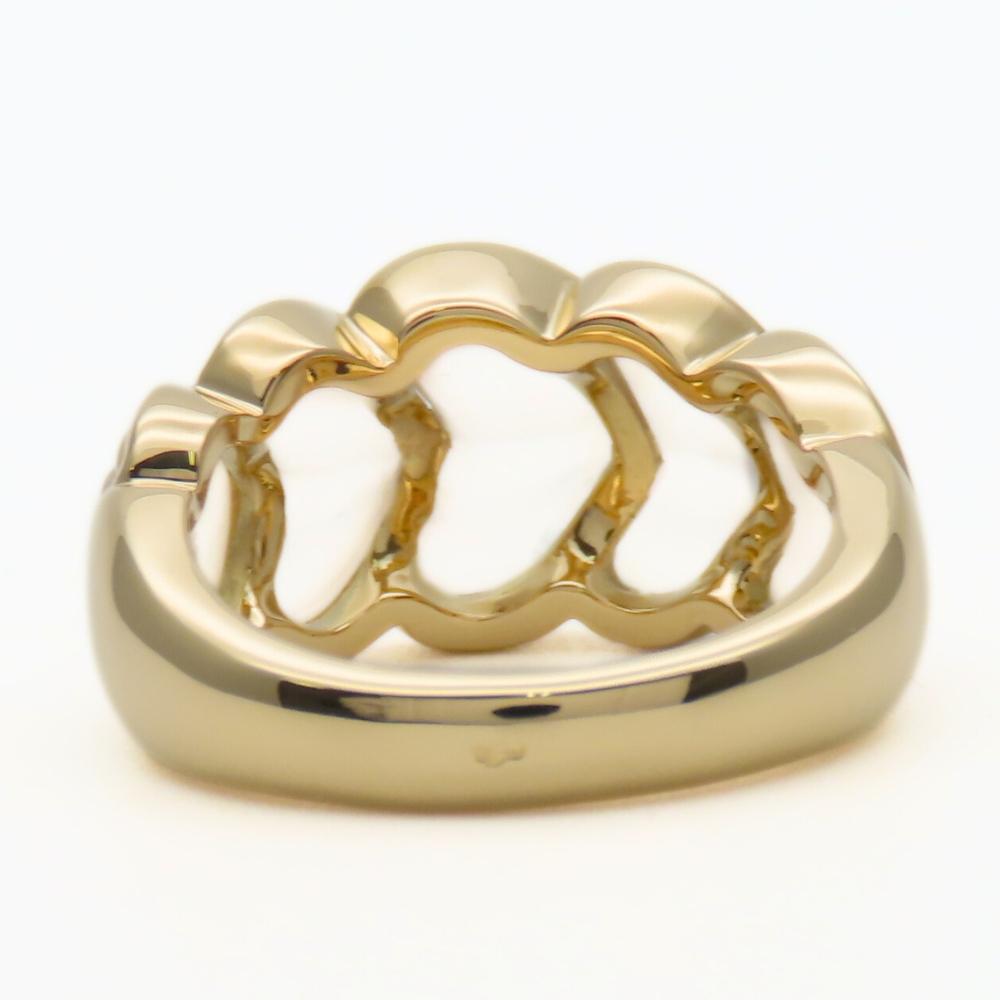 Used Boucheron Ring Rock Crystal EU#51 K18 Yellow Gold 8.8g Yellow Gold Jewelry