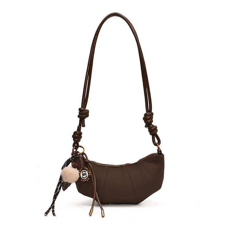 High-end Niche Bag Women's Autumn and Winter Retro New Fashion Messenger Croissant Bag Commuter Dumpling Bag