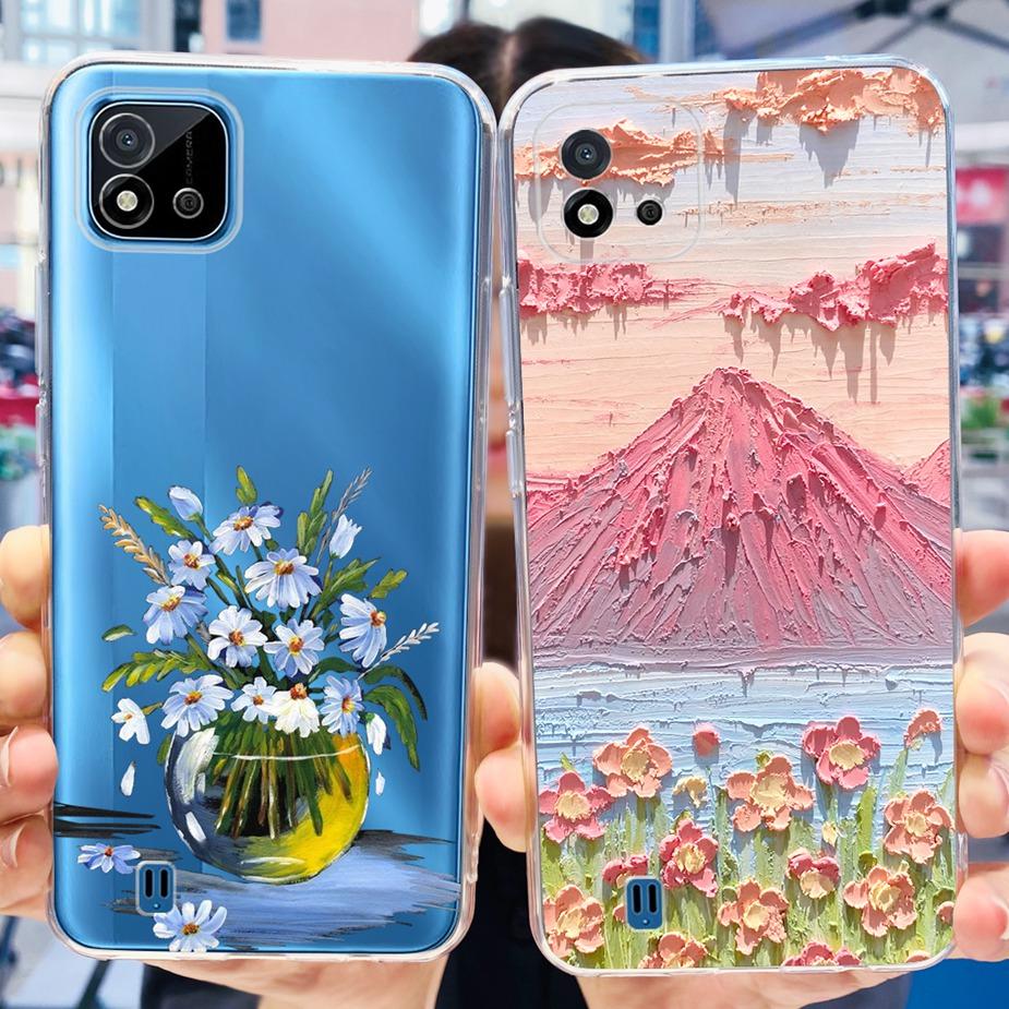 For Realme C11 2021 Case Cute Dinosaur Astronaurt Cover Soft Silicone Phone Case For Realme C11 2020 RealmeC11 2021 Fundas Coque