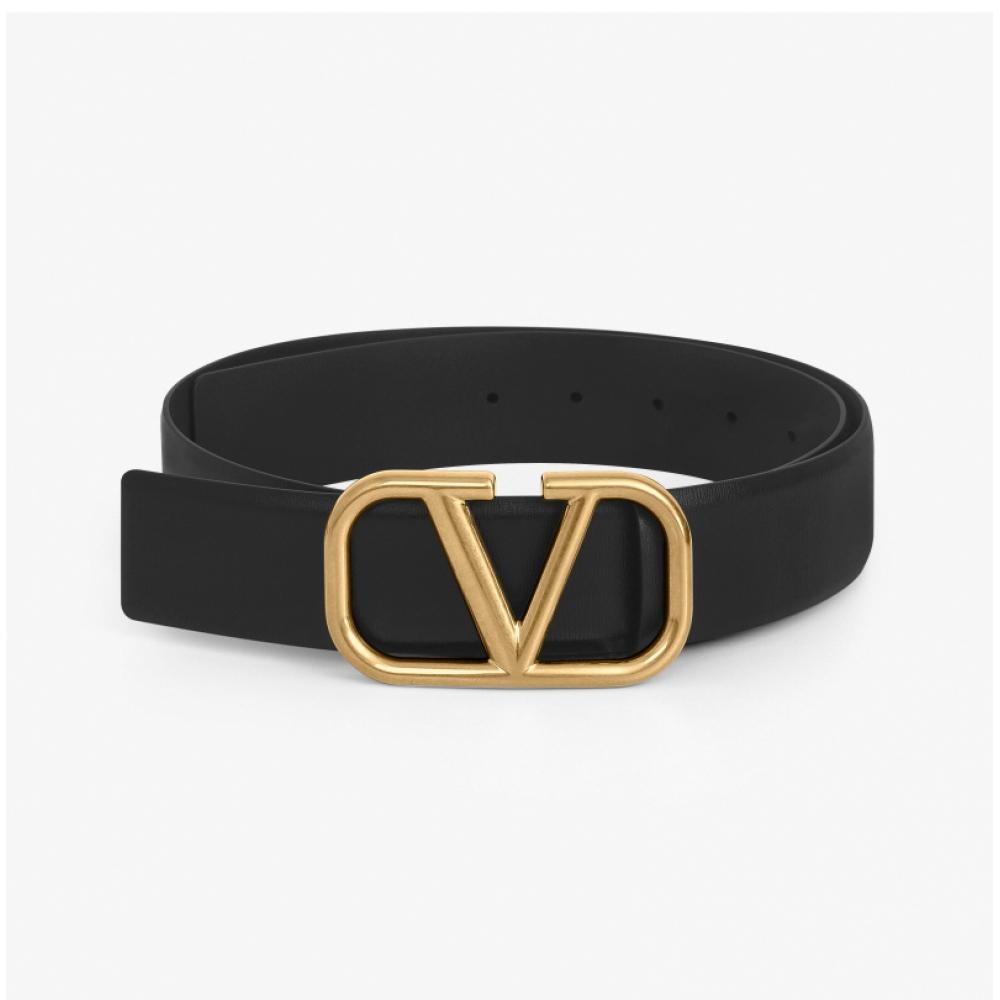 Valentino GaraVani V Logo Gold Belt T0q87 Ecu 0no