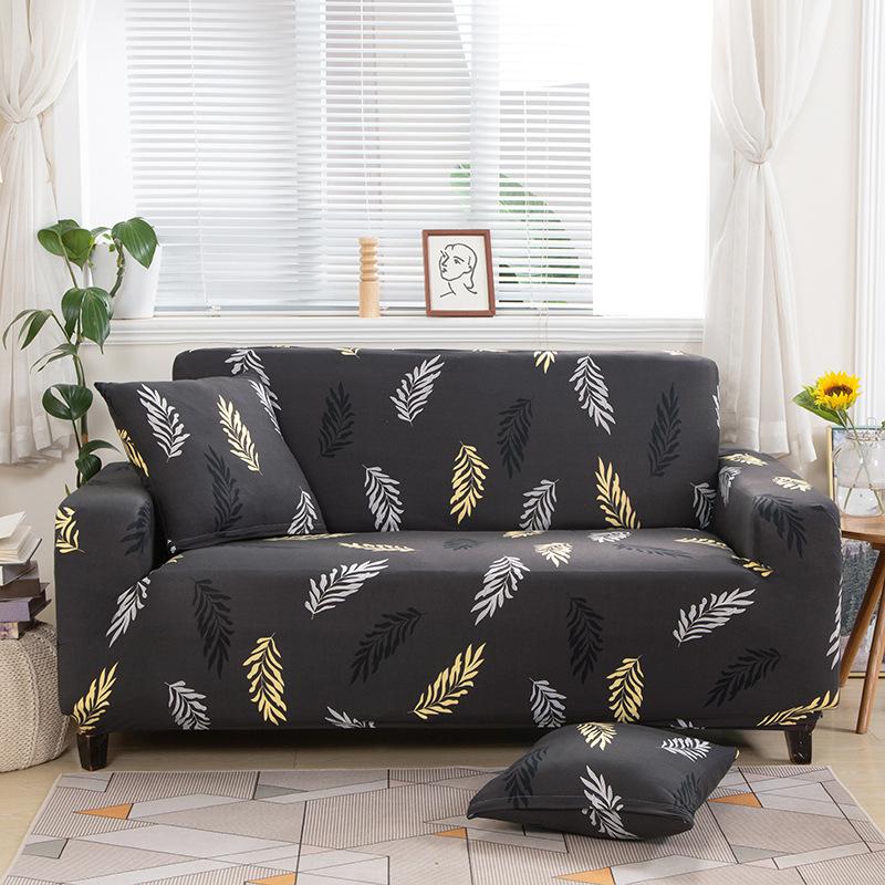 Narzuta na sofę All-inclusive antypoślizgowa elastyczna narzuta na sofę Cztery pory roku uniwersalny nadruk narzuta na sofę pełna tkanina narzuta na sofę