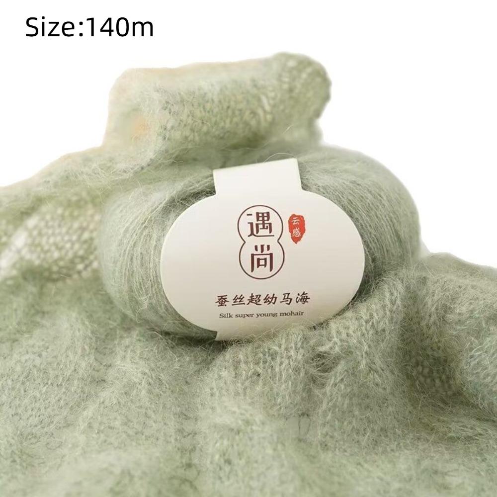 Warm Baby Wool Crochet Yarn 20g/140m Soft Thin Wool Yarn High Content Mohair Yarn  Scarf