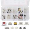 100pcs 10Values Micro Momentary Tactile Push Button Switch Assortment Kit 2 Pins/3 Pins/4 Pins Tact Pushbutton Switches Set