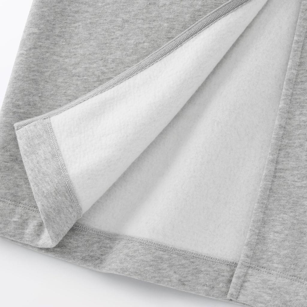 MUJI Women's Sweat I-Line Skirt Gray XL Cotton