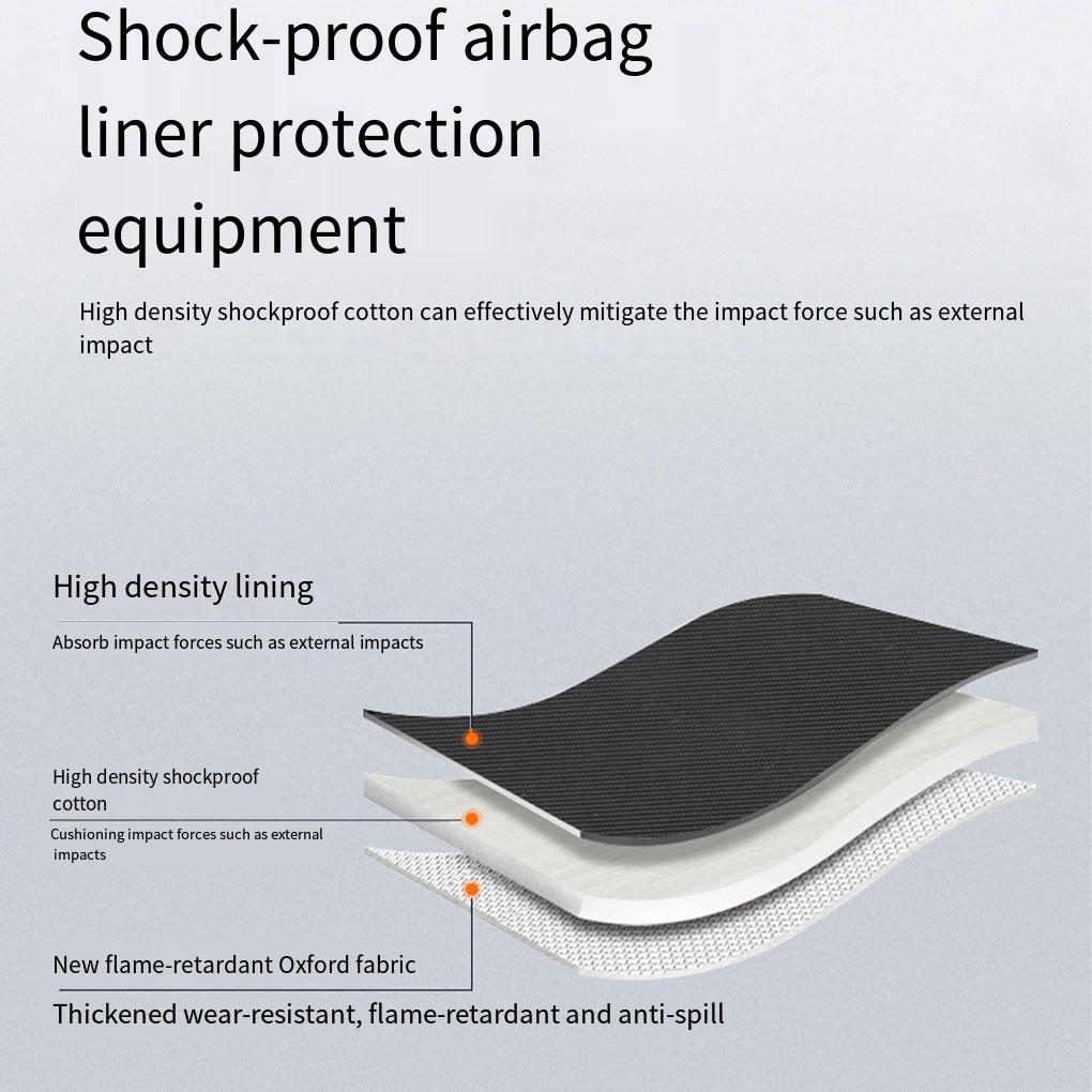 Black Convenient Jumpers Cable Bag For Electric Vehicles Portable Large Capacity Wide Application