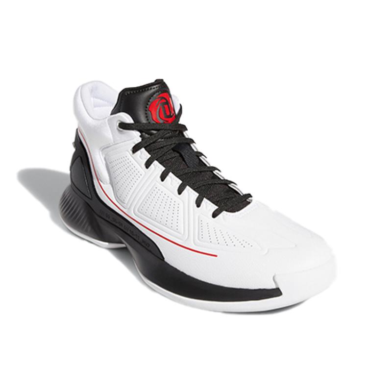 Adidas D Rose 10 White Black Red Sneakers EH2369