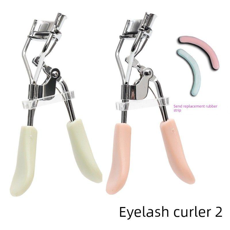 

Eyelash Curler Curly Long Lasting Hair-Styling One Clip Curling SUNFLOWER Handy Gadget Female Beginner Clip Small Portable Pink Random Color (Buy One Get One Free)