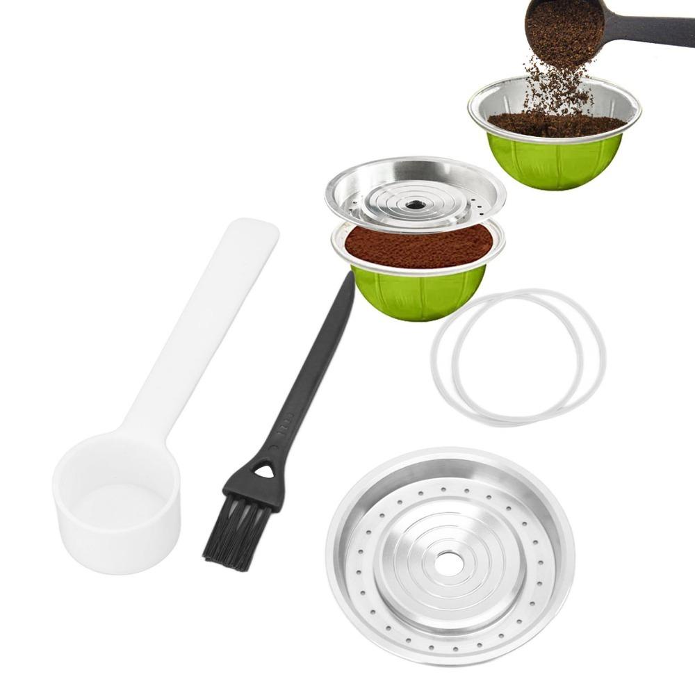 304 Stainless Steel Reusable Coffee Capsule Lid Rusty Proof Stainless Steel Lid For Machines